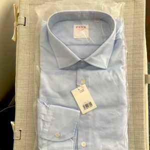 Pink Shirtmaker London Dress Shirt 17.5/44L Classic